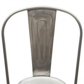 Set 6 sedie moderne metallo colore specchiato 45x50x85