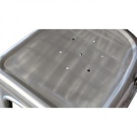 Set 6 sedie moderne metallo colore specchiato 45x50x85