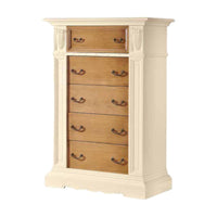 Settimanale classico legno avorio noce grano intarsi 106x53x153