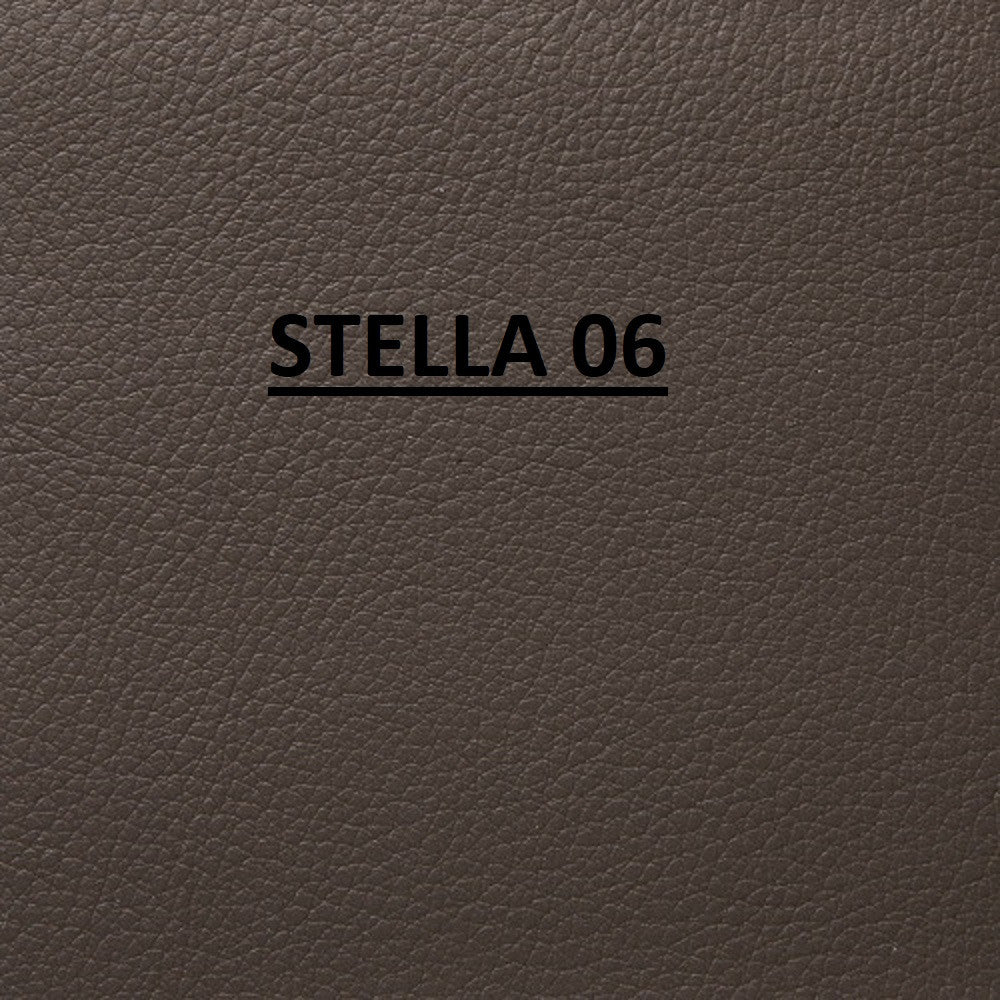 Sgabello in legno massello imbottito marrone