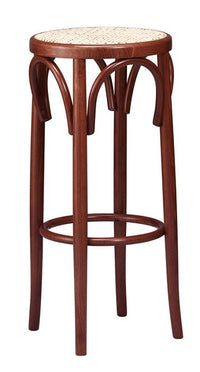 Sgabello thonet bistrot in legno massello seduta paglia - Mobili 2G