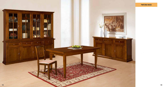 Soggiorno arte povera inglesina in legno tinta noce - Mobili 2G