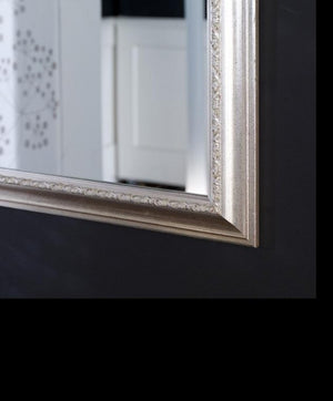 Specchiera in foglia argento rettangolare 62 x 82 x 3