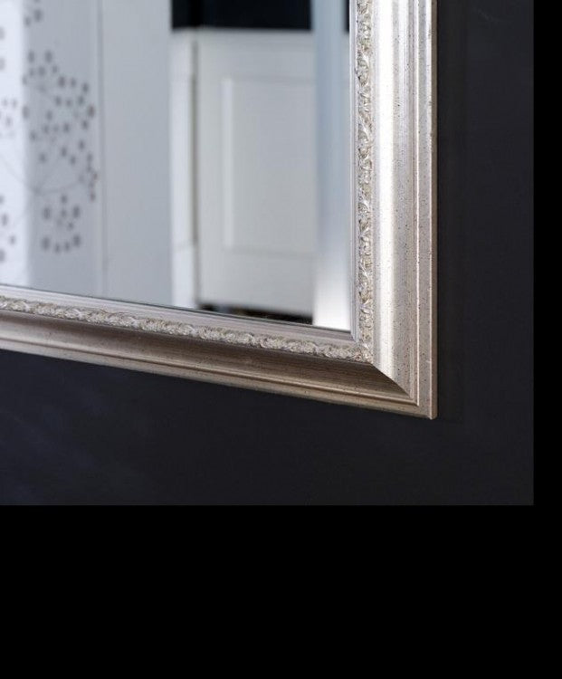 Specchiera in foglia argento rettangolare 62 x 82 x 3