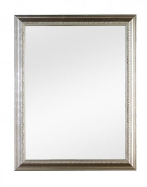 Specchiera in foglia argento rettangolare 62 x 82 x 3