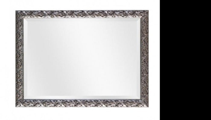 Specchiera in foglia argento rettangolare- misure: 69 x 89 x 3