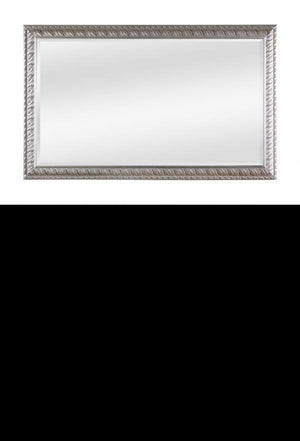 Specchiera in foglia argento rettangolare- misure:  l.180 x h. 90 x p.4