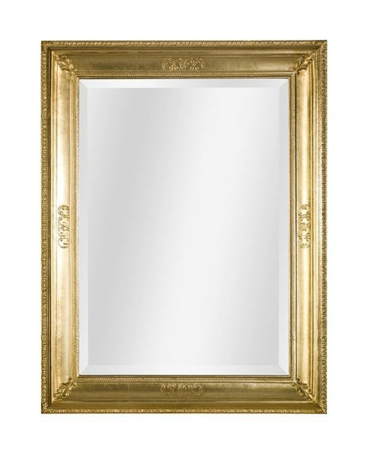 Specchiera in foglia oro rettangolare misure: 67 x 87 x 5