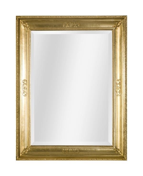 Specchiera in foglia oro rettangolare misure: 67 x 87 x 5