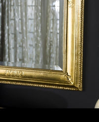 Specchiera in foglia oro rettangolare misure: 67 x 87 x 5