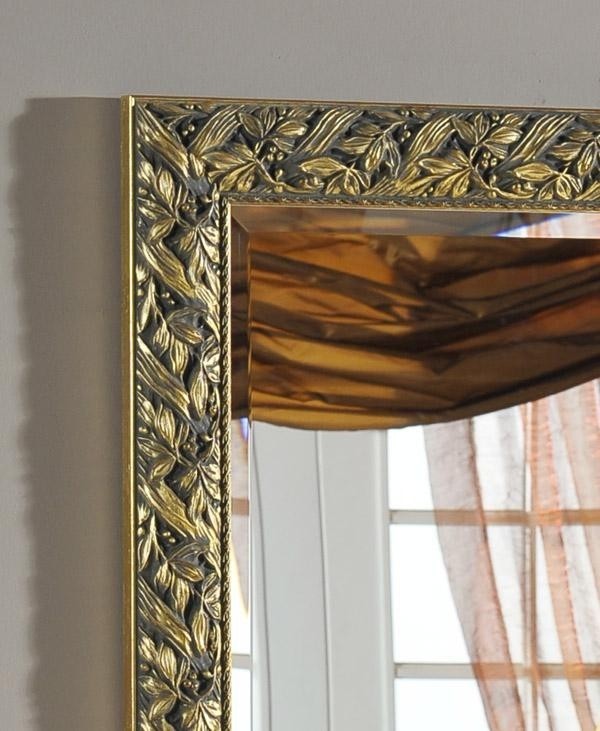 Specchiera in foglia oro rettangolare misure: 90 x 180 x 4