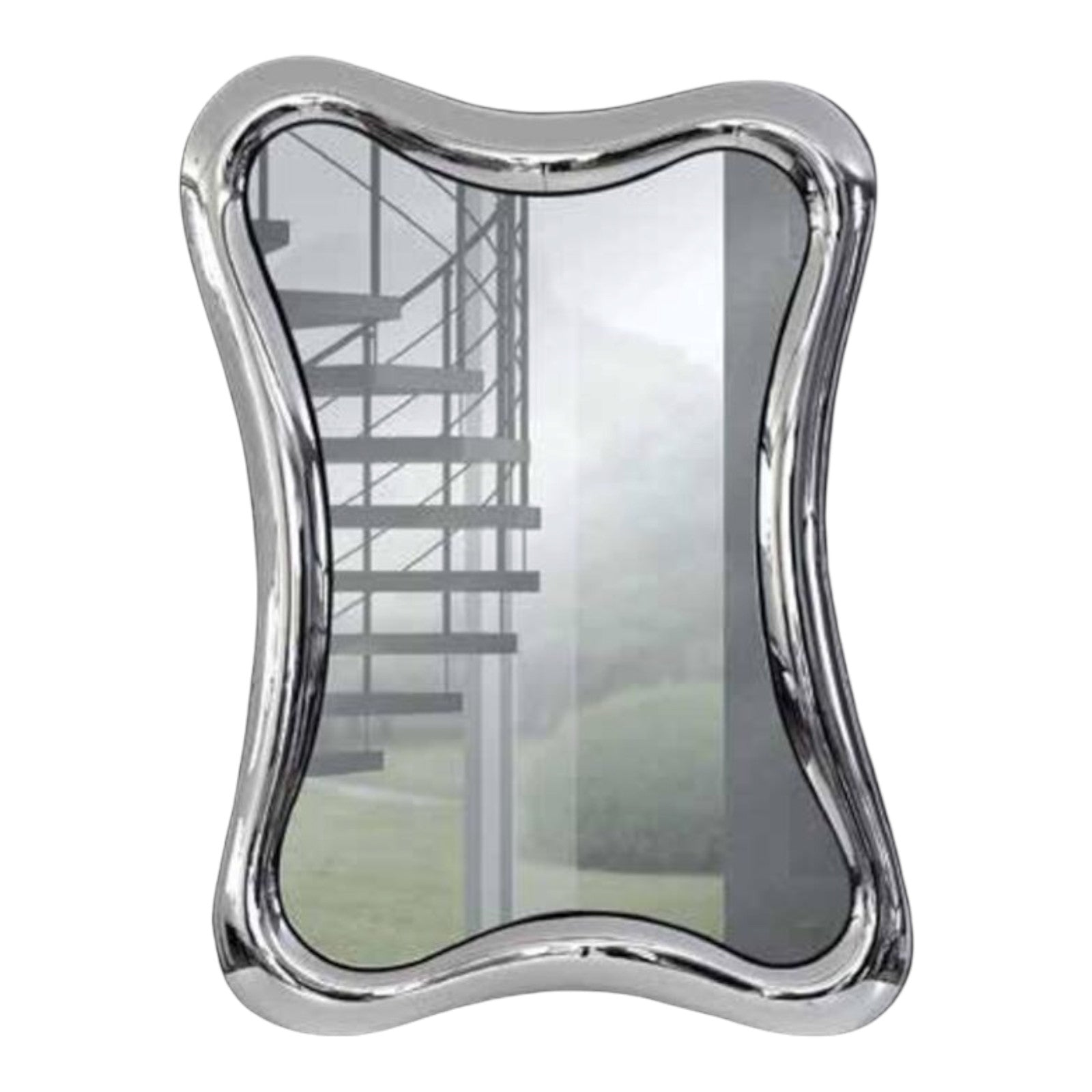 Specchiera moderna ondulata  75x110