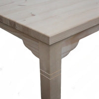 Tavolino bar alto quadrato legno abete grezzo 55x55x105 - Mobili 2G