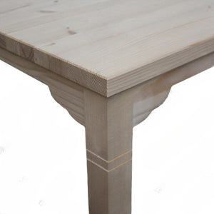 Tavolino bar alto quadrato legno abete grezzo 55x55x105 - Mobili 2G