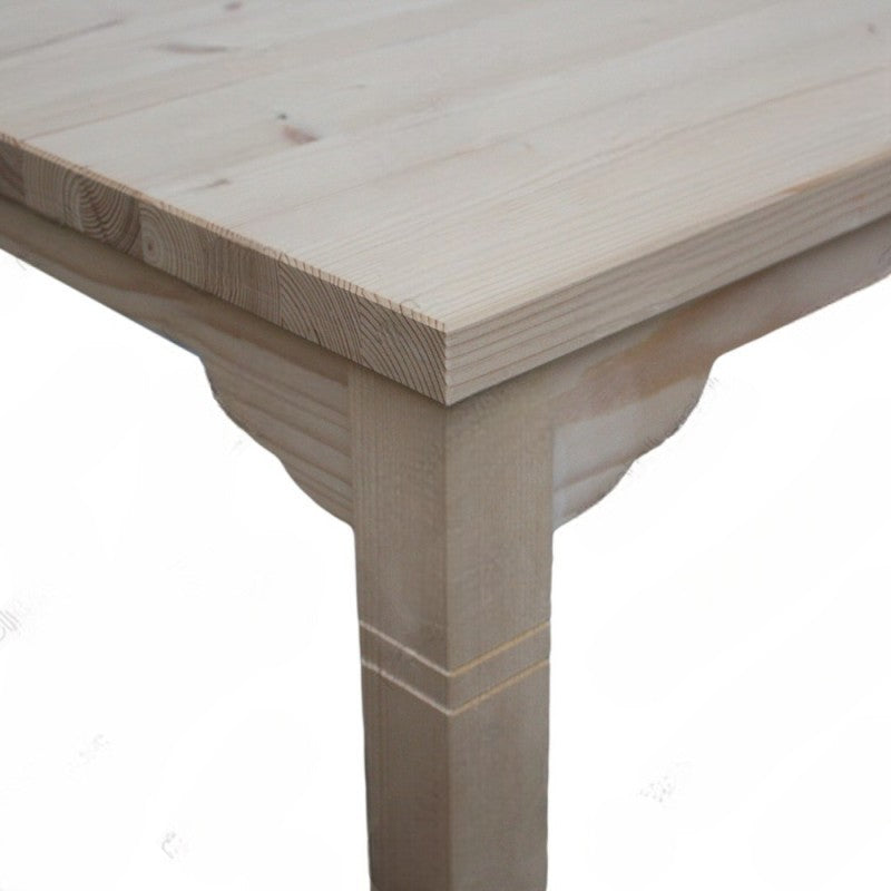 Tavolino bar alto quadrato legno abete grezzo 55x55x105 - Mobili 2G