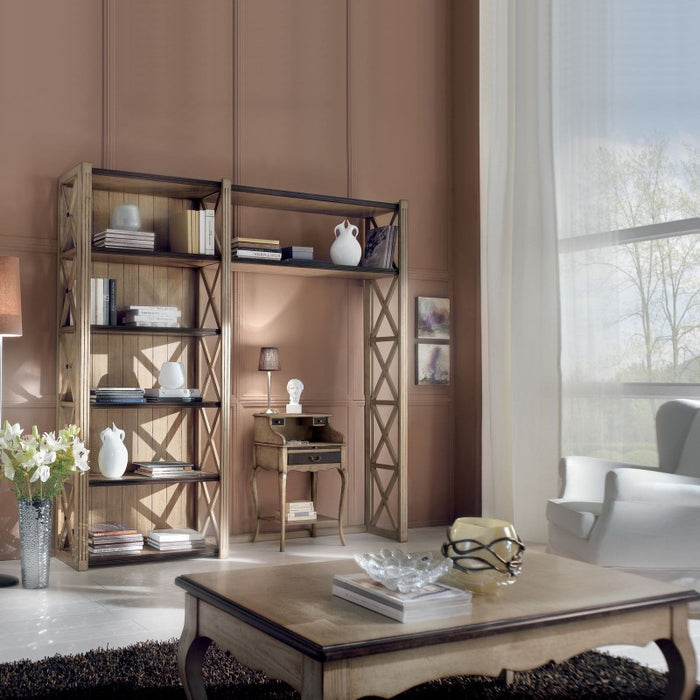 Tavolino piano rialzabile legno shabby 130x70x48 - Mobili 2G