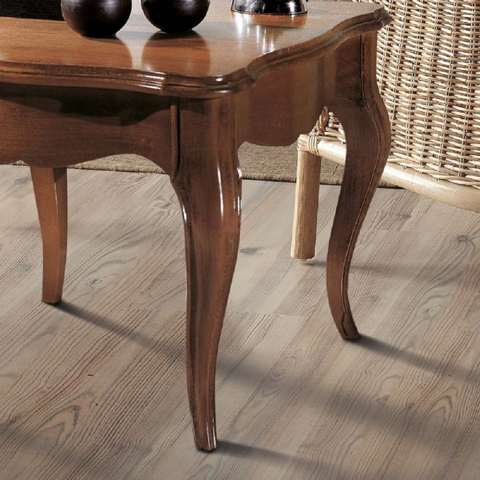 Tavolino quadrato in legno massello tinta noce l.65 p.65 h.49 - Mobili 2G