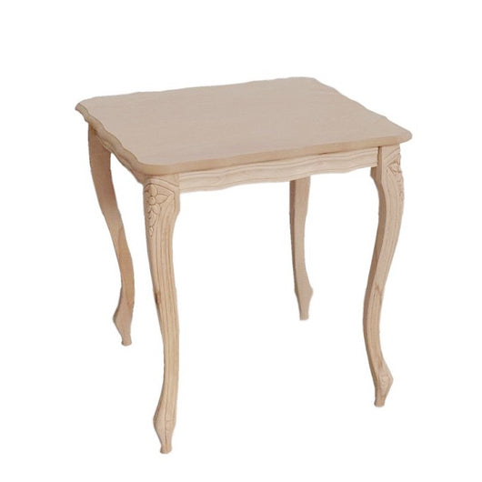 Tavolino quadrato legno massello grezzo 50x50x50 - Mobili 2G
