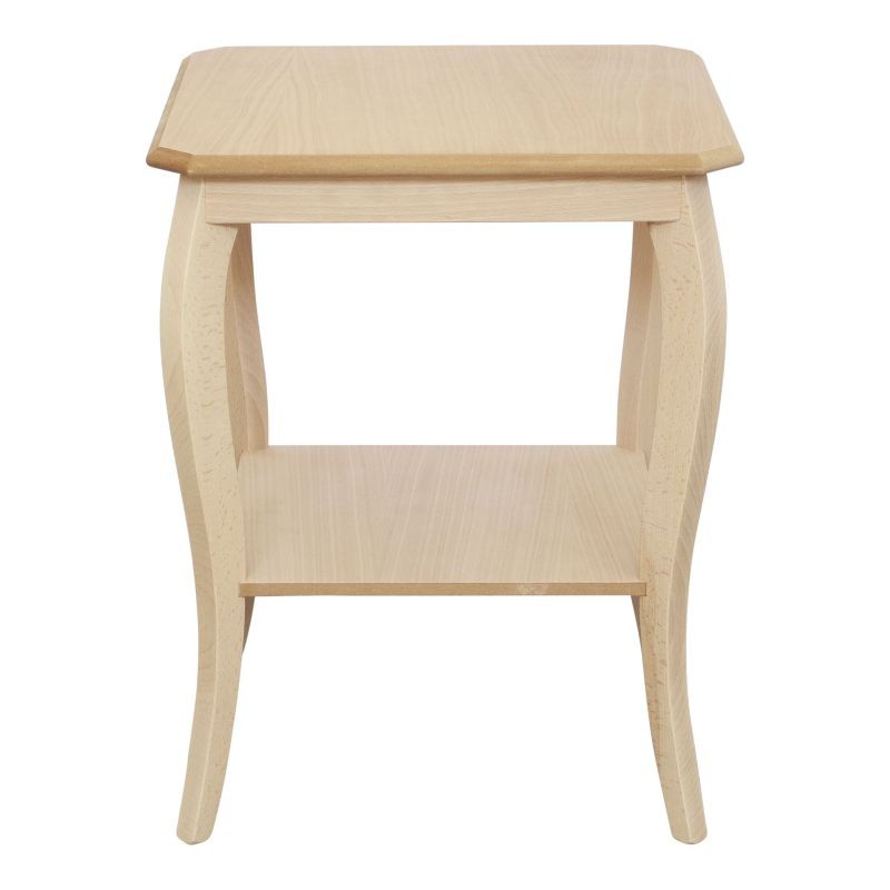 Tavolino quadrato legno massello grezzo 50x50x63 - Mobili 2G