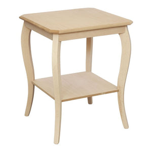 Tavolino quadrato legno massello grezzo 50x50x63 - Mobili 2G