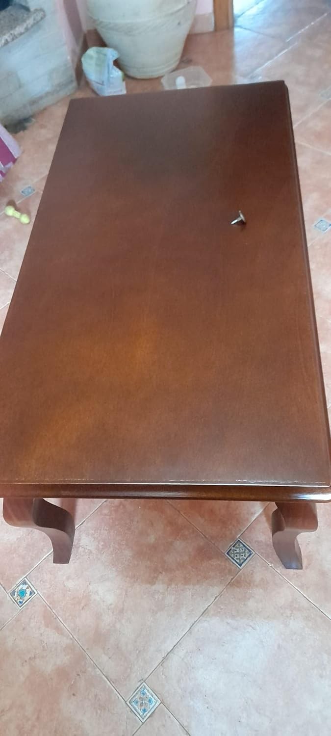 Tavolino rettangolare classico legno tinta noce l.100 p.50 h.45 (549) - Mobili 2G