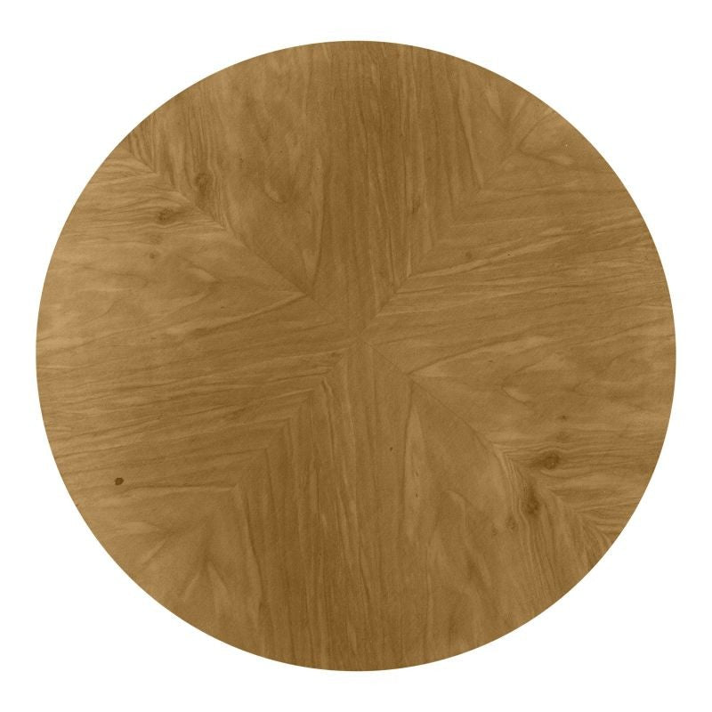 Tavolino rotondo 1 cassetto legno grezzo 48x48x72 (3114) - Mobili 2G