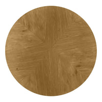 Tavolino rotondo 1 cassetto legno grezzo 48x48x72 (3114) - Mobili 2G