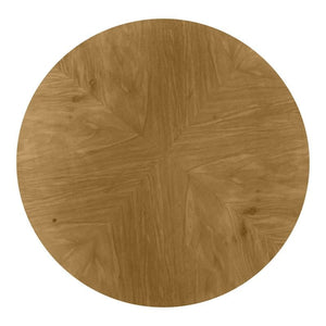 Tavolino rotondo 1 cassetto legno grezzo 48x48x72 (3114) - Mobili 2G