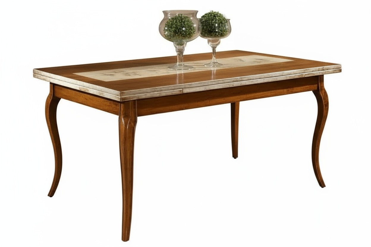 Tavolo allungabile 160x85 laccato dipinto/bassano - Mobili 2G