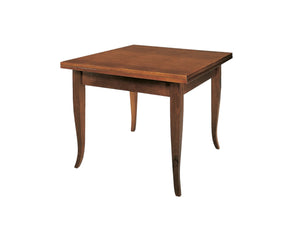 Tavolo allungabile a tiro legno tinta noce arte povera 80x80 - Mobili 2G