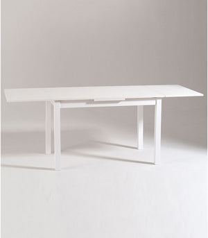 Tavolo allungabile bianco frassino moderno 120x80x76 h.76