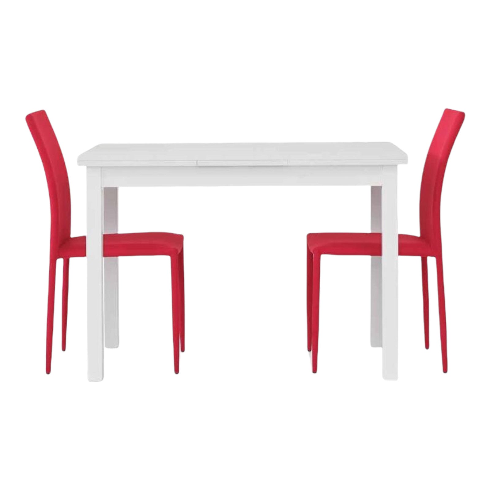 Tavolo allungabile bianco frassino moderno l.130 p.80 h.76