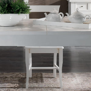 Tavolo allungabile gamba a spillo legno massello tinta noce l.140 p.90 h.80 - Mobili 2G