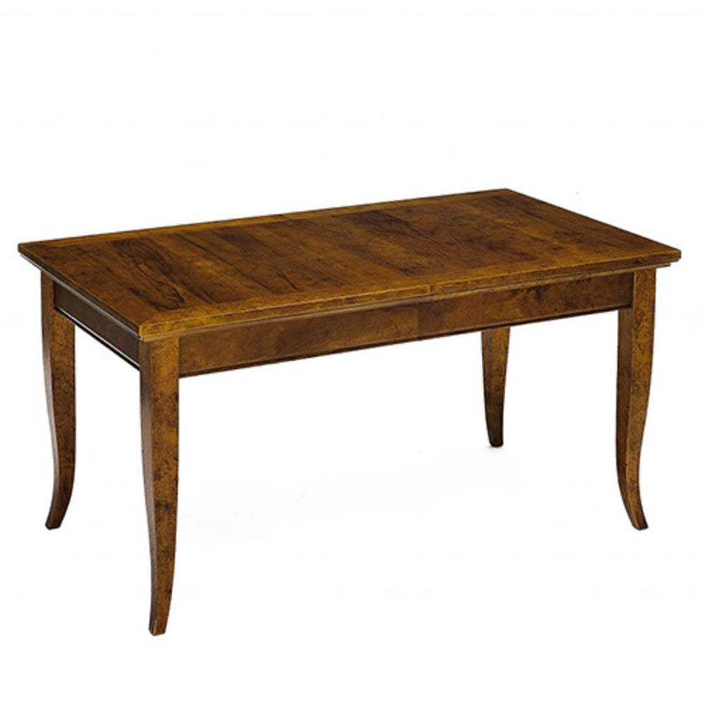 Tavolo allungabile in legno massello di noce l.160 p.90 h.78 - Mobili 2G