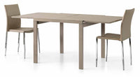 Tavolo allungabile tortora moderno 90x90x75h