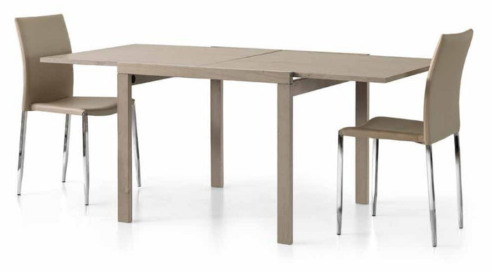 Tavolo allungabile tortora moderno 90x90x75h