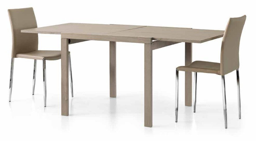 Tavolo allungabile tortora moderno 90x90x75h