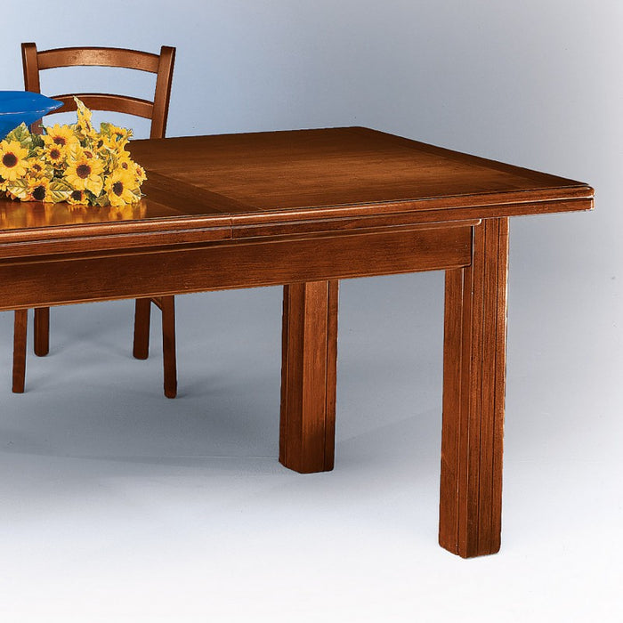 Tavolo arte povera allungabile  riquadrato in legno l.160 p.85 h.78 - Mobili 2G