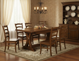 Tavolo arte povera allungabile riquadrato in legno l.180 p.85 h.78 - Mobili 2G