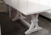 Tavolo classico in legno rettangolare allungabile laccato bianco 180x85 (740) - Mobili 2G