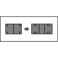 Tavolo da pranzo allungabile gamba tornita in legno tinta noce l.180 p.90 h.80 - Mobili 2G