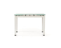 Tavolo da pranzo piano in vetro allungabile 110x70 h 76