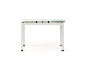 Tavolo da pranzo piano in vetro allungabile 110x70 h 76