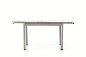 Tavolo da pranzo ufficio in vetro allungabile 110x70x76h