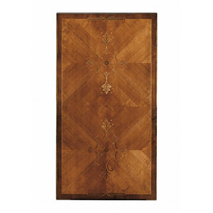 Tavolo fisso rettangolare legno intarsio shabby bicolore 240x128x78 - Mobili 2G