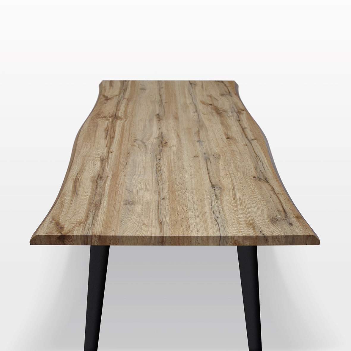 Tavolo fisso rettangolare legno rovere rustico 160x90x76 - Mobili 2G