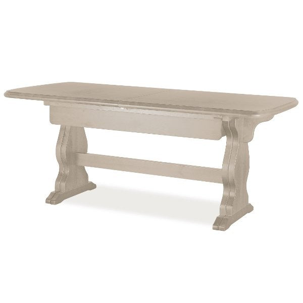 Tavolo fratino allungabile in legno pino bianco anticato 180x90x80 - Mobili 2G