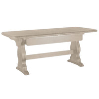Tavolo fratino allungabile in legno pino bianco anticato 180x90x80 - Mobili 2G
