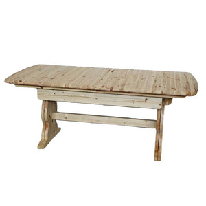 Tavolo fratino allungabile in legno pino grezzo 180x85x80 - Mobili 2G