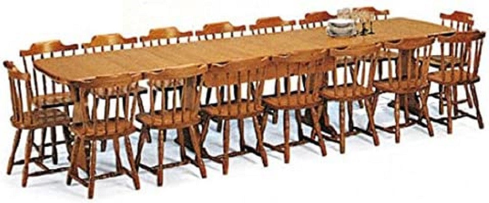 Tavolo fratino allungabile in pino tinta miele arte povera 190x90 sala e taverna